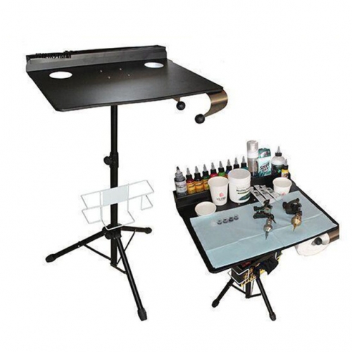 Detachable Tattoo Desk Table Portable Compact Stand with Ink Box Height Adjustable Body Art Permanent Makeup Tattoo Accessories