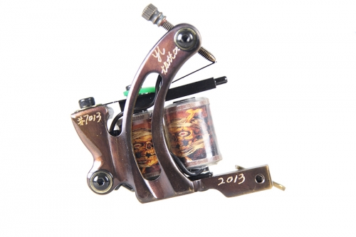 Tattoo Machine Gun Handmade 12 Wraps Pure Copper Coils For Liner and Shader