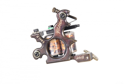 Tattoo Machine Gun Handmade 12 Wraps Pure Copper Coils For Liner and Shader